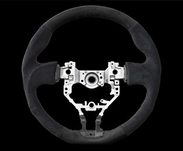 ROWEN Original Steering Wheel (Alcantara - Black and Black) for Toyota 86 ZN6