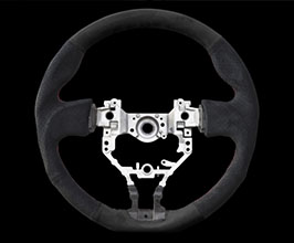 ROWEN Original Steering Wheel (Alcantara - Black and Black) for Toyota BRZ