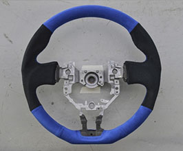 ROWEN Original Steering Wheel (Alcantara - Black and Blue) for Toyota 86 ZN6
