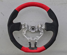 ROWEN Original Steering Wheel (Alcantara - Black and Red) for Toyota BRZ