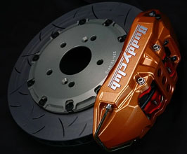 Buddy Club Racing Spec Brake Kit - Front 4POT with 330mm 1-Piece Rotors (Orange) for Toyota 86 ZN6