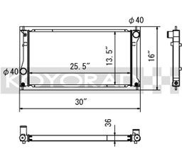 KOYORAD Racing Radiator (Aluminum) for Toyota 86 ZN8