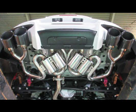 Suruga Speed PFS Loop Exhaust System with Quad Tips for TRD Rear Bumper (Stainless) for Toyota 86 ZN8