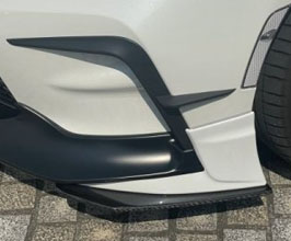 Lems Aero Front Side Under Spoilers - Version GR (Dry Carbon Fiber) for Toyota GR86 with TRD Front Half Spoiler