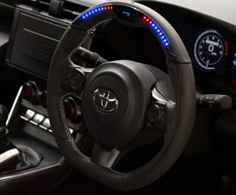 TOMS Racing Racing Steering Wheel with Rev Indicators for Toyota GR86