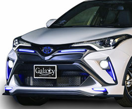 Black Pearl Complete Galaxy Aero Front Bumper with LEDs (FRP) for Toyota C-HR