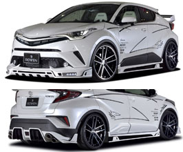 ROWEN Aero Half Spoiler Kit with Front LEDs (FRP) for Toyota C-HR