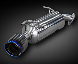 Kakimoto Racing Class KR Exhaust Muffler with Single Tips - Left Side (Stainless) for Toyota Camry XLE