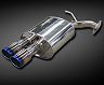 Kakimoto Racing Class KR Exhaust Muffler with Dual Tips - Left Side (Stainless)
