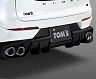 TOMS Racing Barrel Exhaust System with Quad Tips for TOMS Rear Half Spoiler (Stainless)