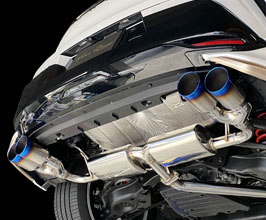 Sense Brand Exhaust System with Quad Tips for Modellista Rear (Stainless) for Toyota Crown Sport Hybrid