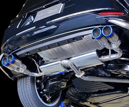 Sense Brand Exhaust System with Quad Tips for Modellista Rear (Stainless) for Toyota Crown Sport PHEV