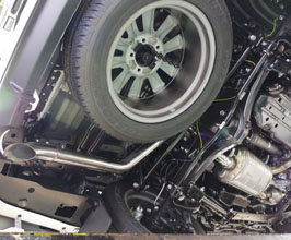 Suruga Speed PFS Muffler Exhaust System with Down Tail (Stainless) for Toyota Land Cruiser 1UR-FSE J202