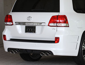 Mz Speed LUV Line Aero Rear Bumper (FRP) for Toyota Land Cruiser J200