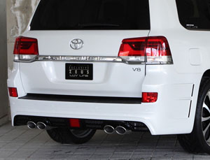 Mz Speed LUV Line Aero Rear Bumper (FRP) for Toyota Land Cruiser