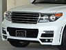 Mz Speed LUV Line Aero Front Bumper with LED Daylights and Fog Lamps (FRP) for Toyota Land Cruiser