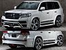 Mz Speed LUV Line Aero Wide Body Kit with LED Daylights and Fog Lamps (FRP) for Toyota Land Cruiser ZX
