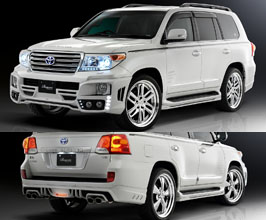 ROWEN SV-PREMIUM Edition Aero Half Spoiler Kit with Fog Lights and LEDs for Toyota Land Cruiser