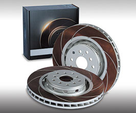 DIXCEL FC Type Heat-Treated High-Carbon Curved Slits Disc Rotors - Rear for Toyota Land Cruiser J200