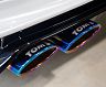 TOMS Racing Barrell Exhaust System with Quad Ti Tips for TOMS Rear (Stainless)