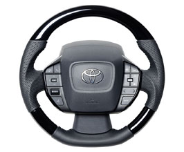 REAL Original Series Custom Steering Wheel (Leather with Carbon Fiber) for Toyota Prius XW60