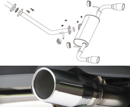 FujitSubo A-S Authorize Tech Exhaust System with Dual Outlet (Stainless) for Toyota RAV4 2.5 Hybrid 4WD