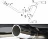 FujitSubo A-S Authorize Tech Exhaust System with Dual Outlet (Stainless)