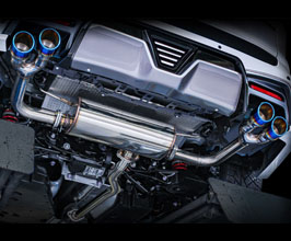 RoJam DTM Exhaust System with Quad Tips for RoJam Rear (Stainless) for Toyota RAV4 XA50