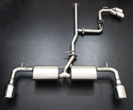 Sense Brand Exhaust System with Dual Tips and Valved Side Exhaust (Stainless) for Toyota RAV4