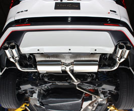 Sense Brand Exhaust System with Quad Tips for TRD Street Monster (Stainless) for Toyota RAV4 Hybrid