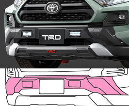 TRD Front Upper Garnish with LEDs (ABS) for Toyota RAV4 XA50