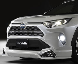 WALD Sports Line Front Half Spoiler with LEDs (ABS) for Toyota RAV4 XA50