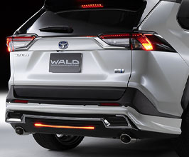 WALD Sports Line Rear Half Spoiler Kit with LED (ABS) for Toyota RAV4
