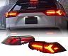 Crystal Eye Fiber LED Sequential Taillights - Premium Version (Dark Red)