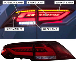 Valenti Jewel LED Tail Lamps ULTRA (Red) for Toyota RAV4 XA50