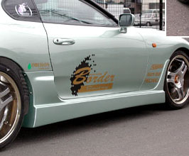 Border Racing Aero Side Steps (FRP) for Toyota Supra A80