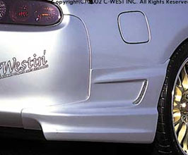 C-West Aero Rear Side Half Spoilers (PFRP) for Toyota Supra A80