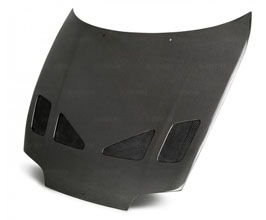 Seibon TR Style Front Hood Bonnet with Vents (Carbon Fiber) for Toyota Supra A80