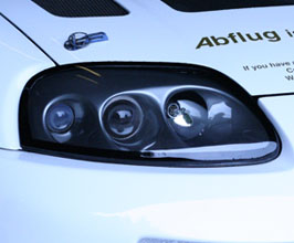 Abflug Headlight Finisher - Inner Bezels with Acrylic Covers (FRP) for Toyota Supra JZA80