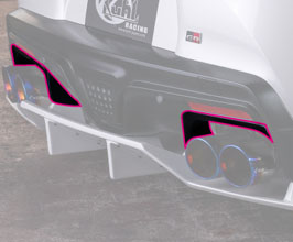 KUHL 90R Quad Exhaust Trim Covers (FRP) for Toyota Supra A90