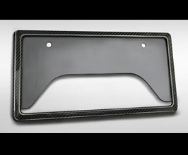 TRD Front License Plate Frame for Japan Spec Plates (Dry Carbon Fiber) for Toyota Supra A90