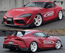 C-West Aero Half Spoiler Lip Kit for Toyota Supra A90