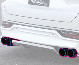KUHL Exhaust System with Quad Slash Tips for KUHL Rear Diffuser (Stainless) for Toyota Harrier / Venza Hybrid