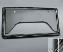 TRD GR JDM License Plate Frame - Rear (Carbon Fiber) for Toyota Venza XU80