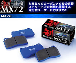Endless MX72 Street Circuit Semi-Metallic Compound Brake Pads - Front and Rear for Toyota Harrier / Venza