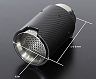 AIMGAIN Carbon Shot Muffler Tip - 90mm (Dry Carbon Fiber) for Universal 