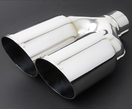 Sense Brand Exhaust Tip - Crewza Cruiser Dual (Stainless) for Universal 