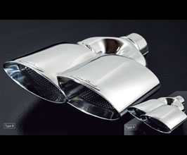 Sense Brand Exhaust Tip - Delteani Dual (Stainless) for Universal All