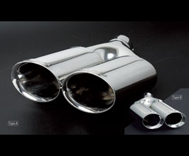 Sense Brand Exhaust Tip - Charian Dual (Stainless) for Universal All