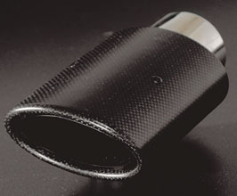 Sense Brand Exhaust Tip - Geverle (Stainless with Carbon Fiber) for Universal All